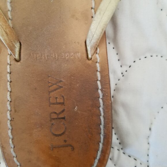 J. Crew Tan and Cream/gold Sandals - Picture 5 of 7